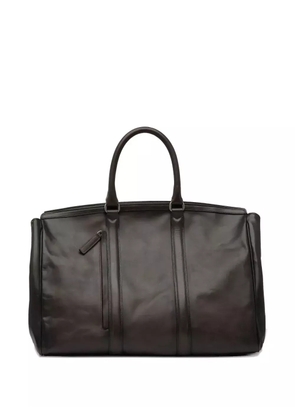 Officine Creative Quentin leather panelled tote bag - Brown