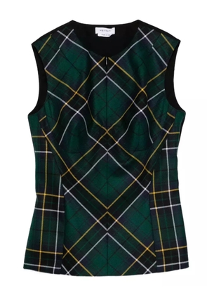 Alexander McQueen plaid sleeveless top - Blue