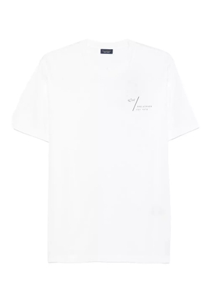 Paul & Shark logo-print cotton T-shirt - White