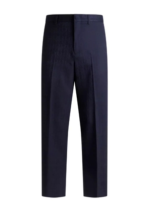 ETRO jacquard wool trousers - Blue
