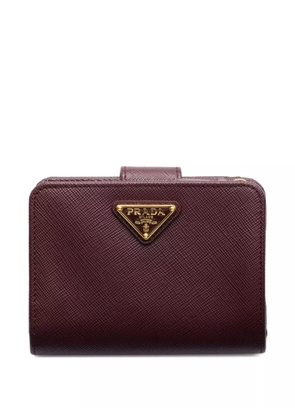 Prada small Saffiano leather wallet - Red
