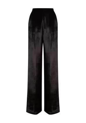 Alberta Ferretti satin high-waisted trousers - Black