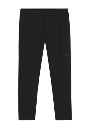 BOSS elasticated waistband cargo trousers - Black
