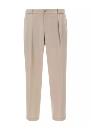 Briglia 1949 pleated wool trousers - Neutrals