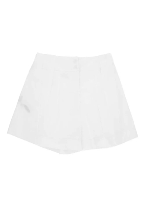 Federica Tosi pleated button shorts - White