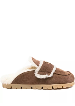 Prada suede slippers - Brown