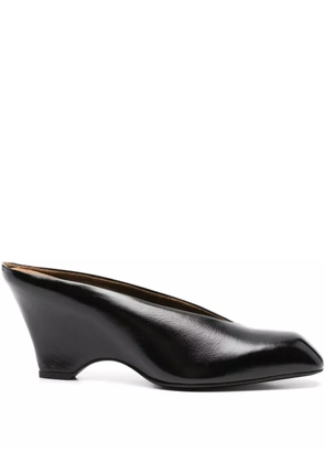KHAITE wedge-heel mules - Black