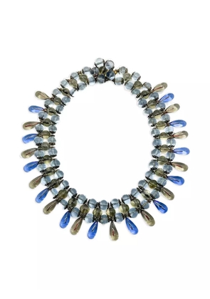 Jennifer Gibson Jewellery 1940s droplet necklace - Silver