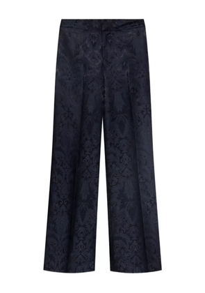 ETRO damask-pattern straight trousers - Blue