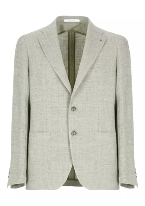 Tagliatore notched-lapel single-breasted blazer - Green