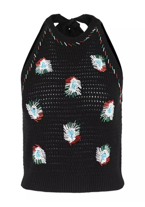 Hellessy beaded halterneck top - Black