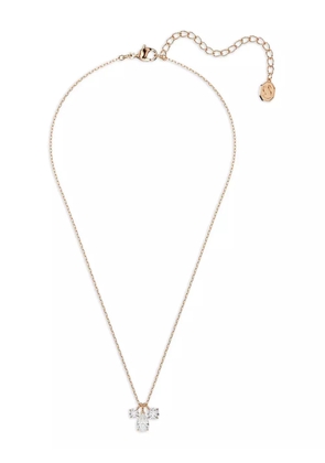 Swarovski Mesmera rose-gold pear-drop necklace - White