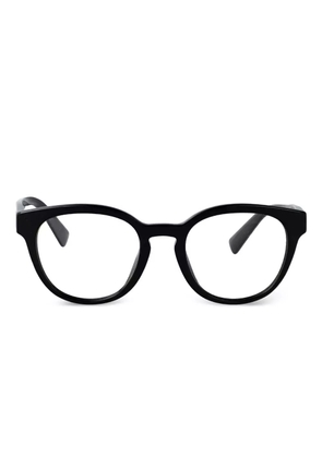 Dolce & Gabbana Eyewear acetate round-frame glasses - Black