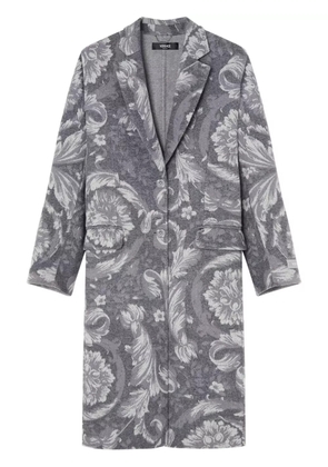 Versace Barocco cashmere-blend coat - Grey