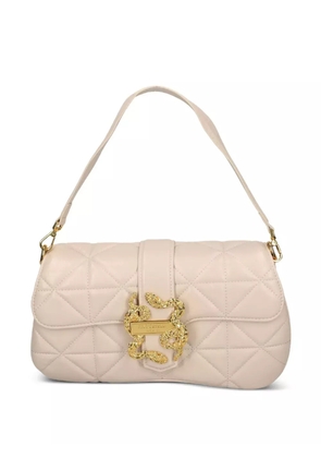 Just Cavalli quilted snakeskin-detail cross body bag - Neutrals