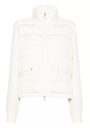 Moncler panelled padded jacket - White