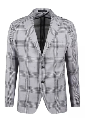Tagliatore checked single-breasted blazer - Grey