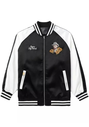 Musium Div. colourblock varsity jacket - Black