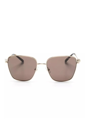 Jimmy Choo Eyewear square-frame oversized sunglasses - Gold