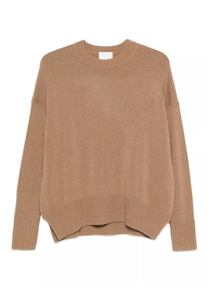 Allude crew-neck cashmere sweater - Brown
