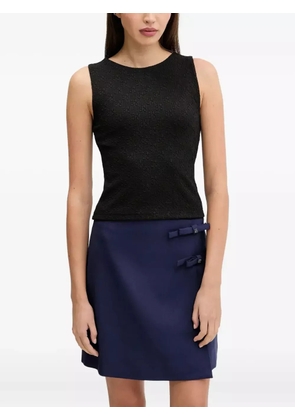 HUGO monogram-jacquard tank top - Black