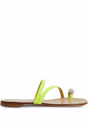 Giuseppe Zanotti Hillary crystal-ring sandals - Yellow