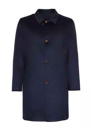 Kired french-collar double-face coat - Blue