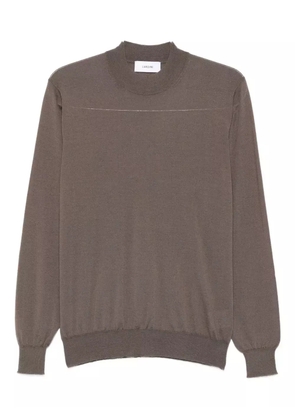 Lardini mock-neck sweater - Brown