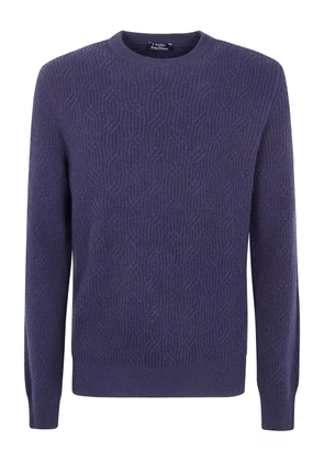 Barba ribbed-knit jumper - Blue