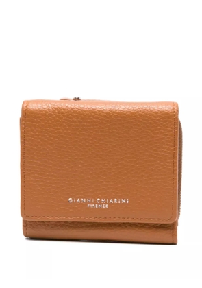 GIANNI CHIARINI grained-leather zip wallet - Brown