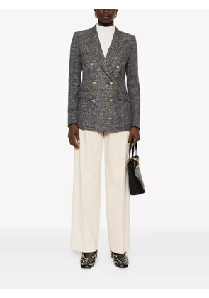 Tagliatore double-breasted checked blazer - Black