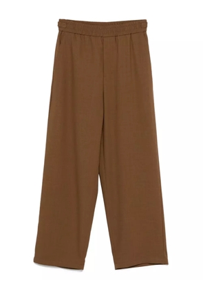 AMI Paris elastic-waist trousers - Brown