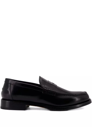 Doucal's penny leather loafers - Black