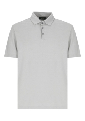 Zanone short-sleeve cotton polo shirt - Grey