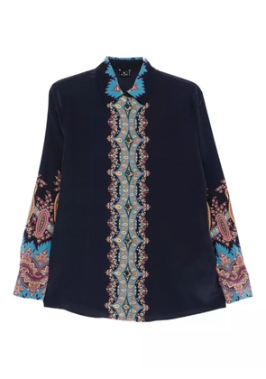 ETRO paisley-print silk shirt - Black