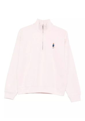 Maison Kitsuné embroidered-logo sweatshirt - Pink