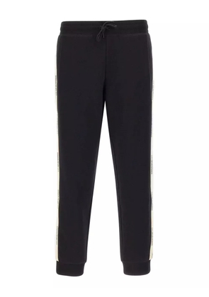 Ea7 Emporio Armani logo-tape track pants - Black