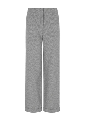 Emporio Armani herringbone trousers - Grey