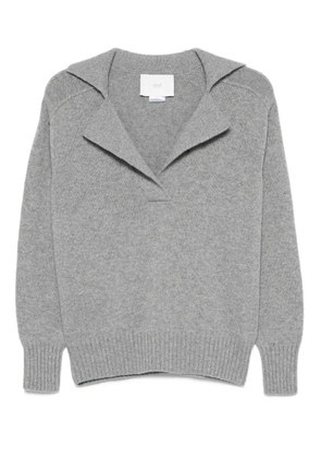 Vanisè spread-collar sweater - Grey