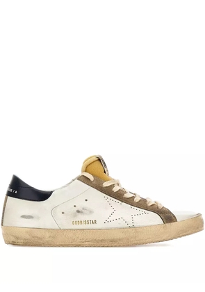 Golden Goose Super-Star used-effect leather low-top sneakers - Neutrals
