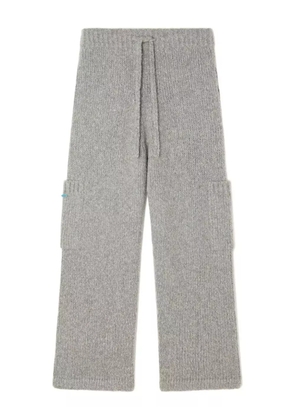 Alanui drawstring knitted trousers - Grey