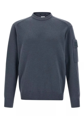 C.P. Company patch-pocket crewneck sweater - Blue