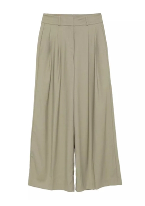 Peserico pleated wide-leg trousers - Green