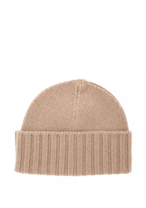 Kangra cashmere ribbed beanie - Brown