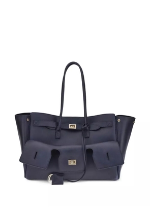 Balenciaga medium Bel Air leather shoulder bag - Blue