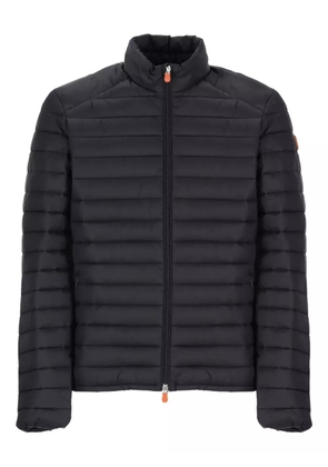 Save The Duck logo-patch padded jacket - Black