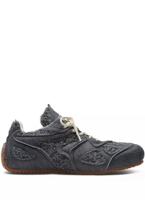 Axel Arigato frayed-detail cotton sneakers - Black