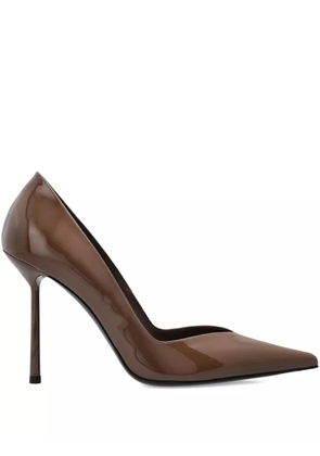 Le Silla leather pointed-toe heeled pumps - Brown