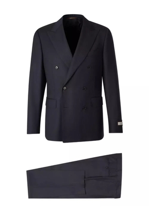 Canali pinstripe double-breasted suit - Blue