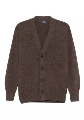 Barba V-neck cardigan - Brown